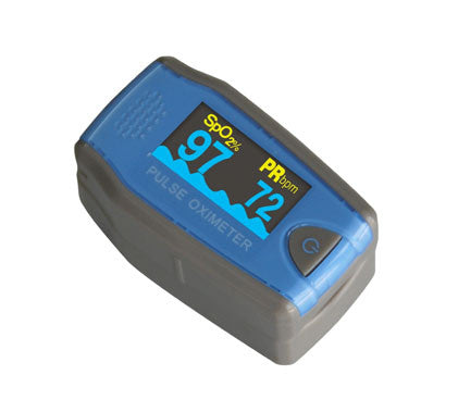 Finger Tip Pulse Oximeter, Pediatric w/ SPO2, PR & Pleth WF