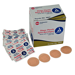 Sheer Plastic Adhesive Bandages - Case Quantity