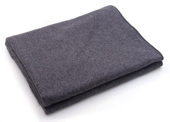 Wool Blanket, 54” x 90”, 100% Wool, Dark Gray, 10/cs