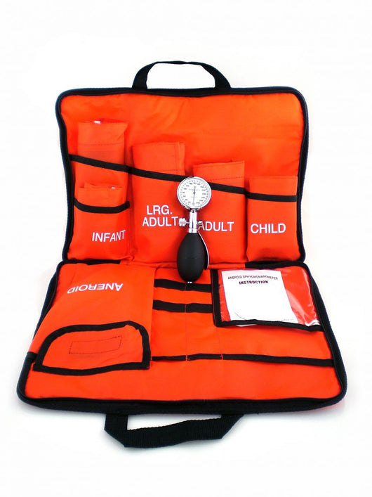 Blood Pressure Kit, 5 Cuffs, Orange